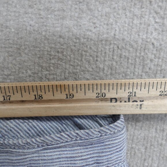 Tommy Bahama Shorts 40 Blue 100% Linen Hickory Striped 11" in - Picture 8 of 12